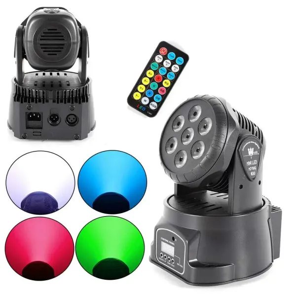 LED Bühnenlicht, 7x 105w LED RGBW 4-in-1 Disco Licht DMX512