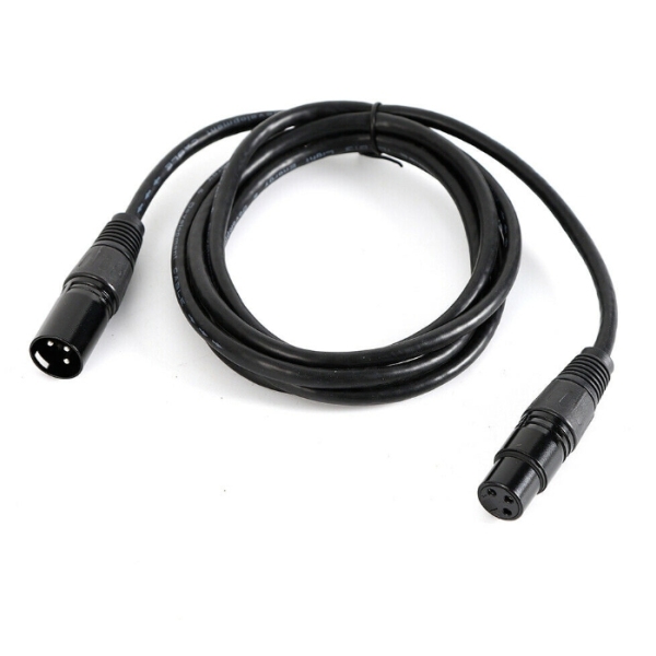 DMX Signalkabel, DMX512, Bühnenlichtkabel, 10pcs, 2m, DMX Signalkabel für Bühnenbeleuchtung, schwarz
