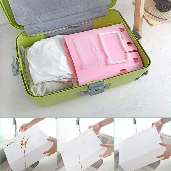 24× Weiße Schuhboxen Transparent Stapelbar Schuhaufbewahrung Box Kunststoff Schuhkarton