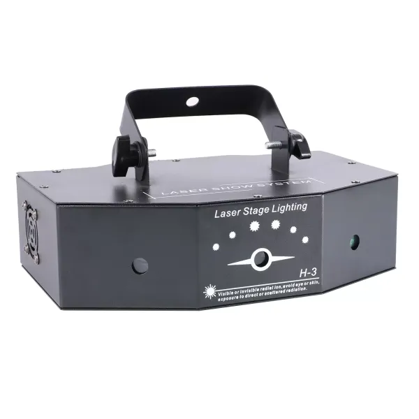 DMX 3 Linsen RGB Vollfarb Scanstrahl Disco lampe 500MW projektorlicht DJ Bar