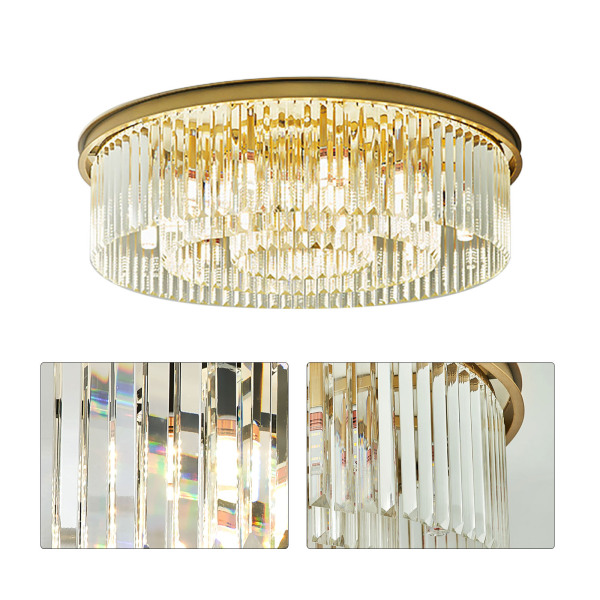 110-220V Kristallleuchte Deckenlampe Moderne Luxus Kronleuchter Deckenleuchte 8 * E14