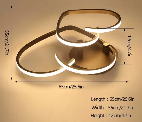 LED Moderne Deckenleuchte Stufenlos Dimmbare Herzform Design mit Fernbedienung Schlafzimmer Lampe