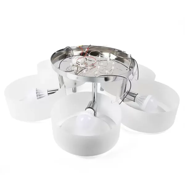 Kronleuchter Modern Modern Kristall Deckenlampe Hängeleuchte Kronleuchter 5 heads mit Fernbedienung
