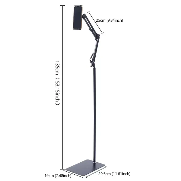 Verstellbarer Tablet Handy Ständer 360° Bodenständer 4-17cm Verstellbarer Tablet Handy Ständer 360° Bodenständer 4-17cm