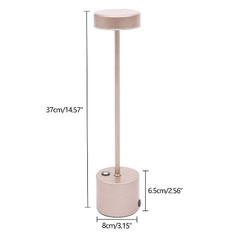 Touch LED Tischlampe Restaurant Bar Café Atmosphäre USB Tischleuchte Aufladbar Nachttischlampe Terrassenleuchte 37cm
