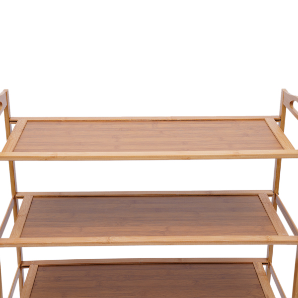 Schuhablage mit 4 Ebenen, Offene Schuhablage, Schuhablage für Eingangsbereich, Flur und etc., 70*25*67cm, Farbe Holz Schuhablage mit 4 Ebenen, Offene Schuhablage, Schuhablage für Eingangsbereich, Flur und etc., 70*25*67cm, Farbe Holz