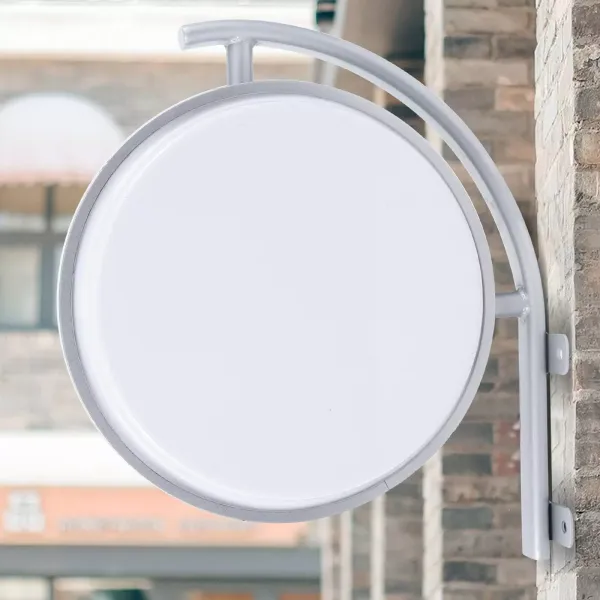 LED Werbelichtbox Rund Doppelseitig Leuchtkasten Leuchtschild Leuchtwerbung
