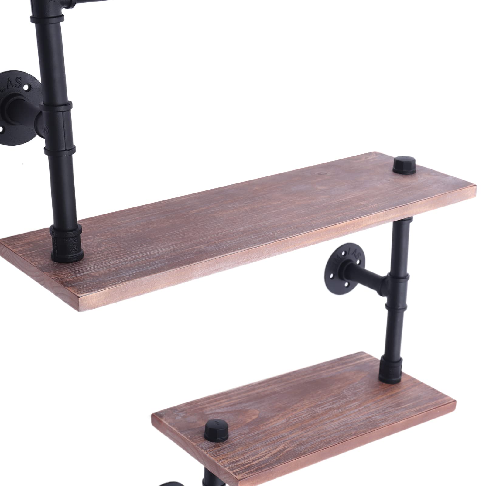 3er Set Wandregal Schweberegal Retro Industrial Wall Shelf Holder Retro Wall Ledge Floating Pipe Shelf 3er Set Wandregal Schweberegal Retro Industrial Wall Shelf Holder Retro Wall Ledge Floating Pipe Shelf
