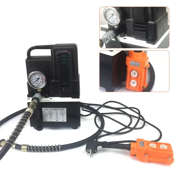 Elektrische Hydraulikpumpe 700Bar Elektrohydraulikpumpe mit Magnet-Ventil Hydraulikaggregat Hydraulikmotor Pumpe