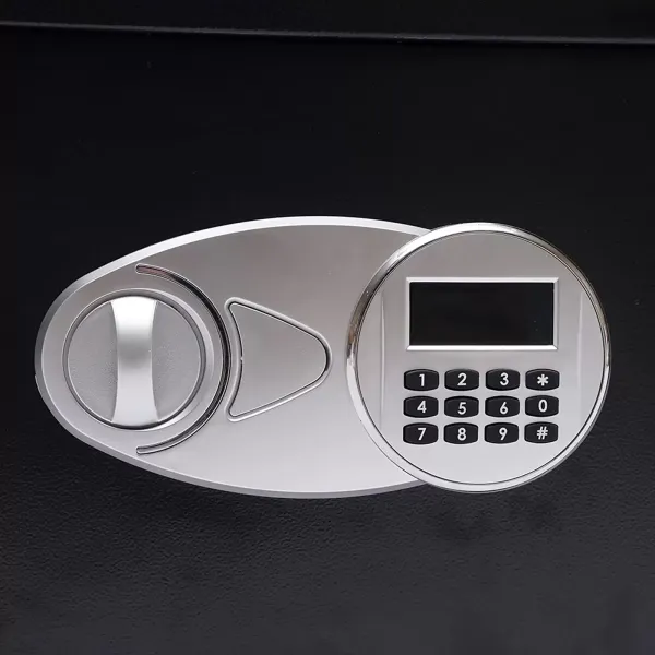 Elektronik Safe mit Zahlenschloss und Schlüssel 37x31x30cm Passwort Safe Schlüsseltresor Minisafe