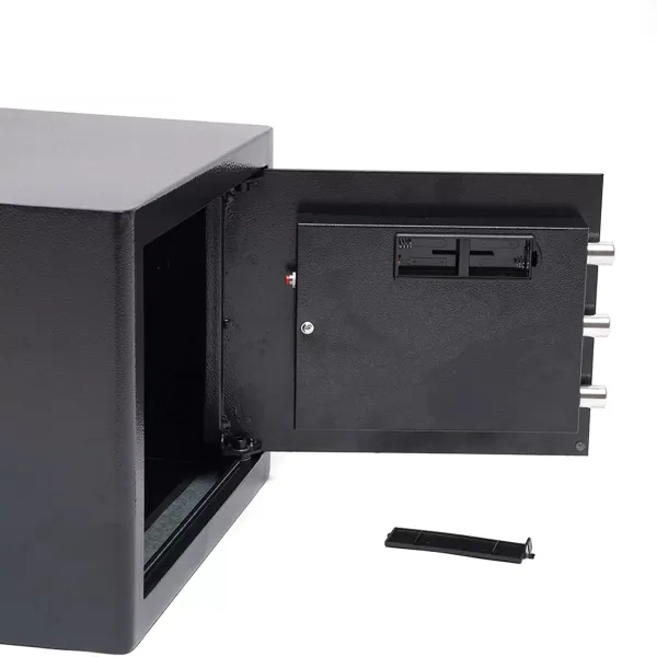 Elektronik Safe mit Zahlenschloss und Schlüssel 37x31x30cm Passwort Safe Schlüsseltresor Minisafe