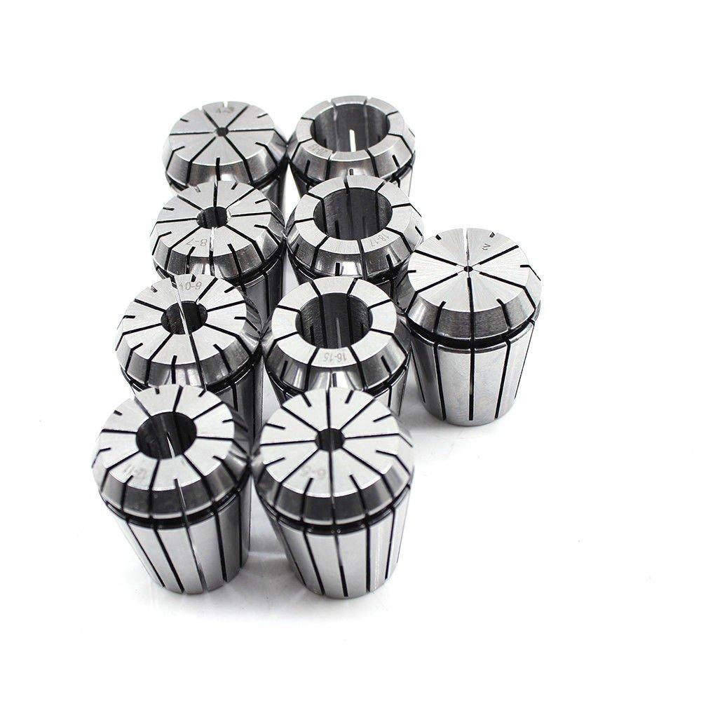 MT3 ER32 M12 Spannzangenfutter 9 Stück Spannzangensatz Spannzangen Set für CNC und Fräsdrehwerkzeug MT3 ER32 M12 Spannzangenfutter 9 Stück Spannzangensatz Spannzangen Set für CNC und Fräsdrehwerkzeug