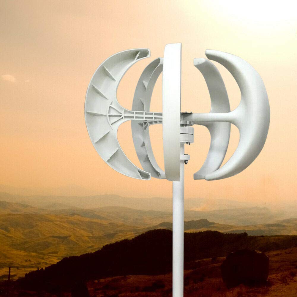 600W 24V Windkraftanlage Windturbine 5 Blätter Windkraftanlage mit Flanschplatte & Controller