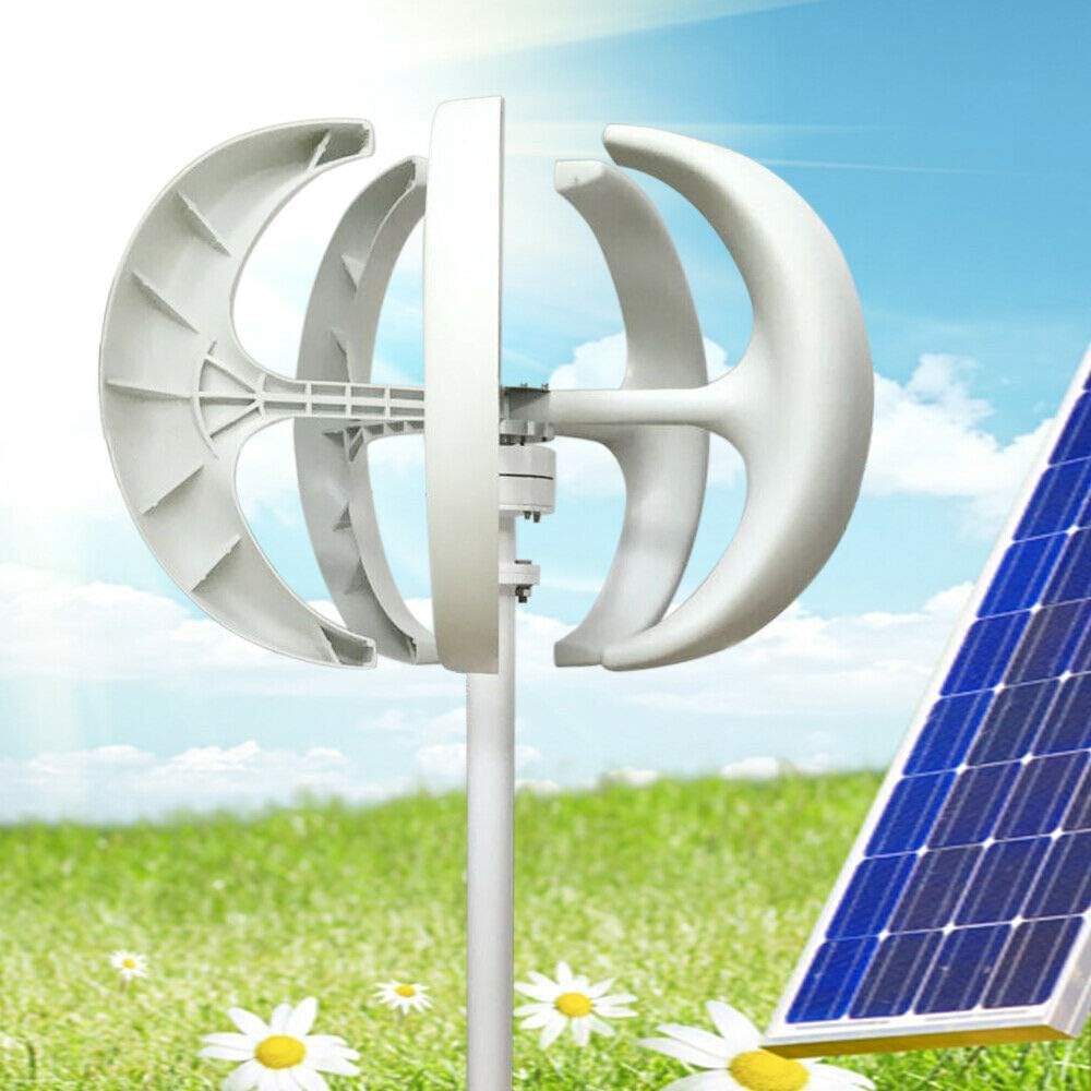 600W 24V Windkraftanlage Windturbine 5 Blätter Windkraftanlage mit Flanschplatte & Controller