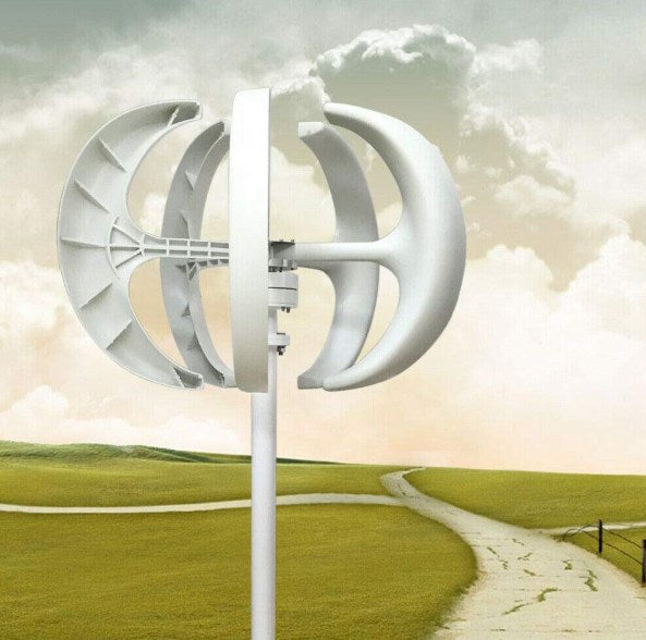 600W 24V Windkraftanlage Windturbine 5 Blätter Windkraftanlage mit Flanschplatte & Controller
