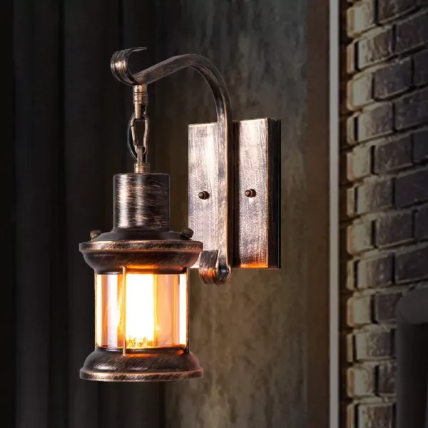 CNCEST Antike Wandleuchte Außen Wandlampe wasserdichte,Vintage Wandbeleuchtung E27 Birne(Keine Glühbirne enthalten)