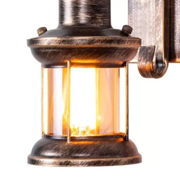CNCEST Antike Wandleuchte Außen Wandlampe wasserdichte,Vintage Wandbeleuchtung E27 Birne(Keine Glühbirne enthalten)