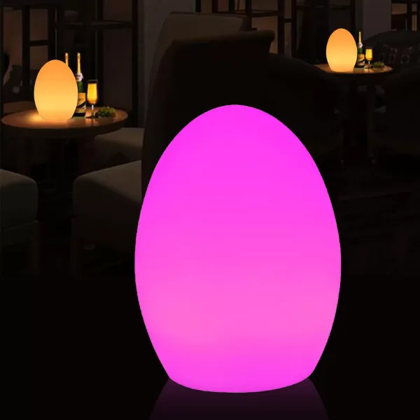 8 Zoll Eierlampe Nachtlampe Tischlampe Nachttischlampe Dimmbar+Fernbedienung
