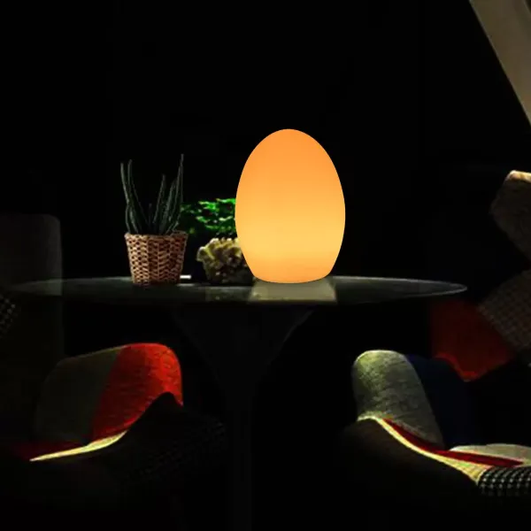 8 Zoll Eierlampe Nachtlampe Tischlampe Nachttischlampe Dimmbar+Fernbedienung