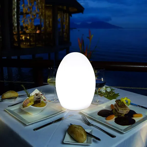 8 Zoll Eierlampe Nachtlampe Tischlampe Nachttischlampe Dimmbar+Fernbedienung