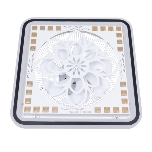 Quadratischer Beleuchtungsventilator LED-Licht mit Fernbedienung verstellbarer Ventilator Deckenleuchte