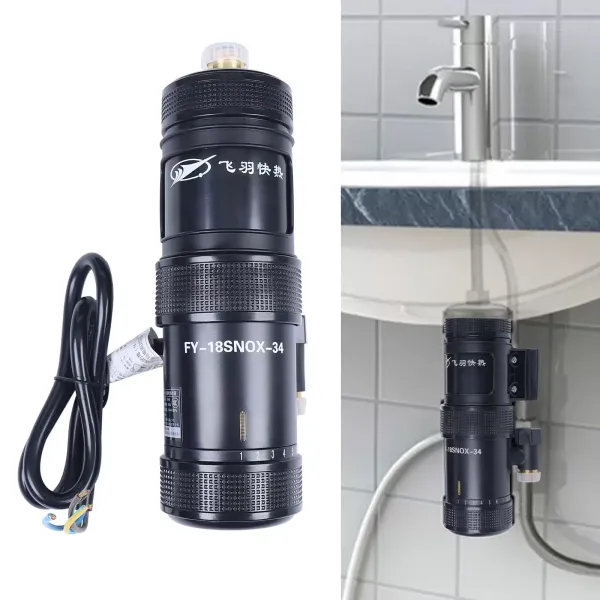 Untertisch Tankless Warmwasserbereiter 3400W 10 * 23 * 6,8 cm Instant Mini Hot Water System IPX4