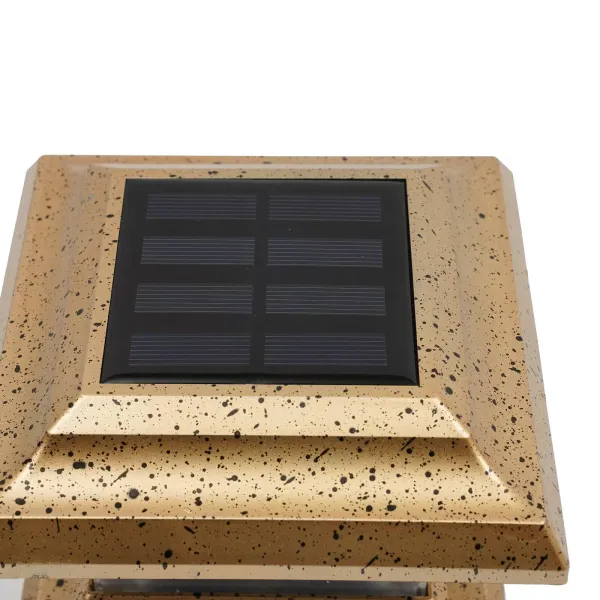 6x Solar Zaunpfosten Kappe LED Licht Außenleuchte Garten Beleuchtung Licht