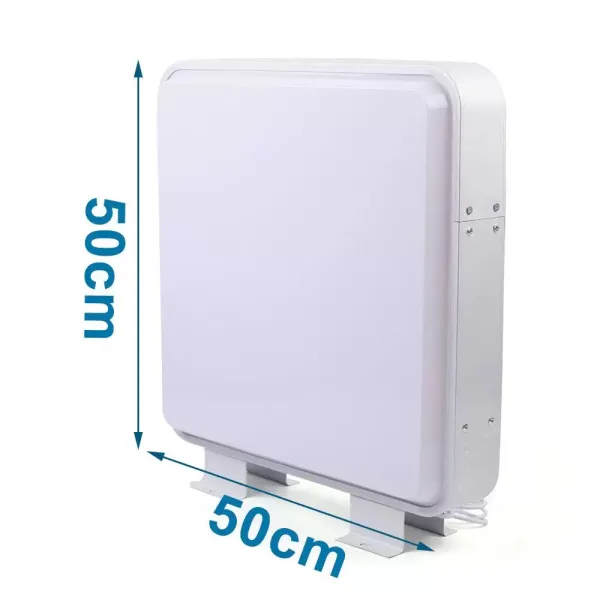 LED Leuchtkasten 55 x 55cm, Quadrat Doppelseitig Leuchtreklame, Blank Beleuchtet, Draussen Reklame Lampen aus Acryl 220V