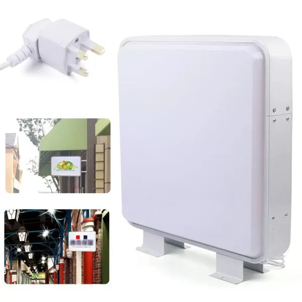 LED Leuchtkasten 55 x 55cm, Quadrat Doppelseitig Leuchtreklame, Blank Beleuchtet, Draussen Reklame Lampen aus Acryl 220V