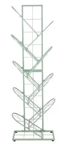 Bücherregal 9 Ebenen Standregal Metall Baumform CD Regal Eines Offenen Kubikschranks Raumteiler Bücherregal