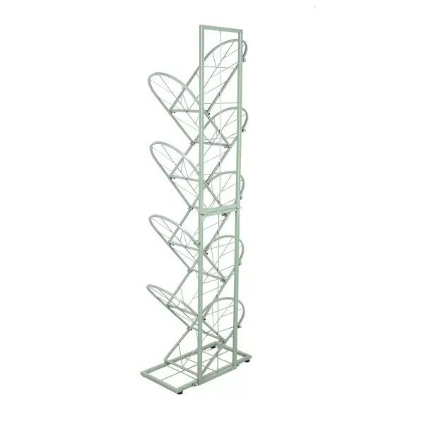 Bücherregal 9 Ebenen Standregal Metall Baumform CD Regal Eines Offenen Kubikschranks Raumteiler
