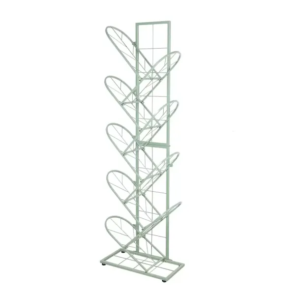 Bücherregal 9 Ebenen Standregal Metall Baumform CD Regal Eines Offenen Kubikschranks Raumteiler Bücherregal 9 Ebenen Standregal Metall Baumform CD Regal Eines Offenen Kubikschranks Raumteiler