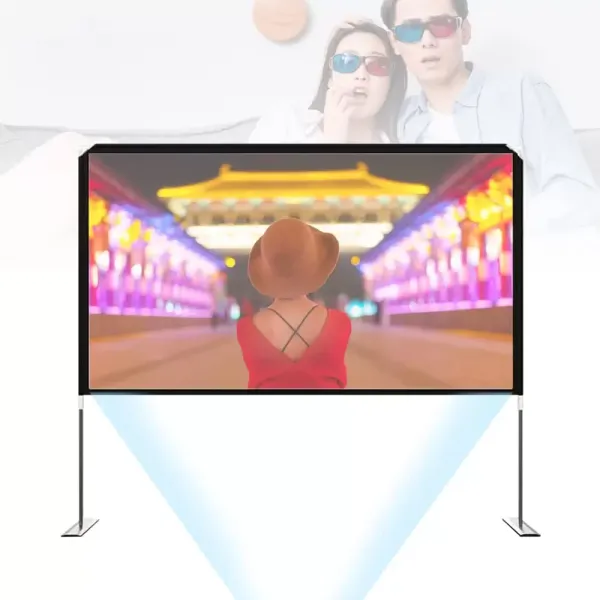 100'' Tragbare Projektor Video Screen Kino-Film Bildschirm