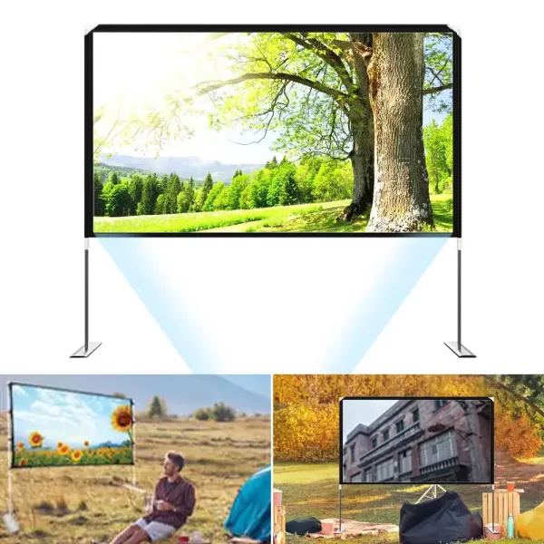 100'' Tragbare Projektor Video Screen Kino-Film Bildschirm