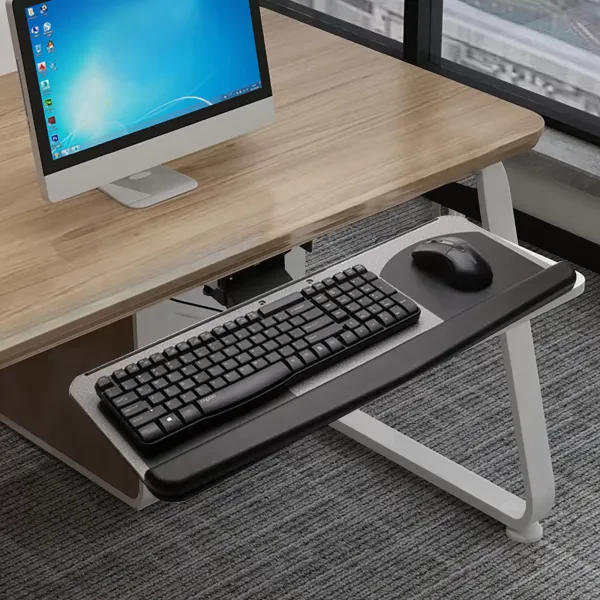 Schreibtisch Tastaturablage Untertischhalterung Halterung Laptop Ständer Ergonomisch Riser Schreibtisch Tastaturablage Untertischhalterung Halterung Laptop Ständer Ergonomisch Riser
