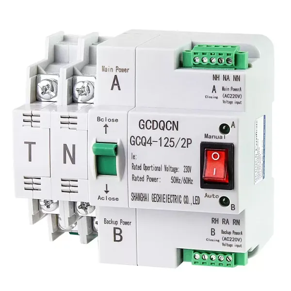 220V Dual Power Automatischer Transferschalter Transferschalter PC-Ebene MINI Umschalter 63A 2P 220V Dual Power Automatischer Transferschalter Transferschalter PC-Ebene MINI Umschalter 63A 2P