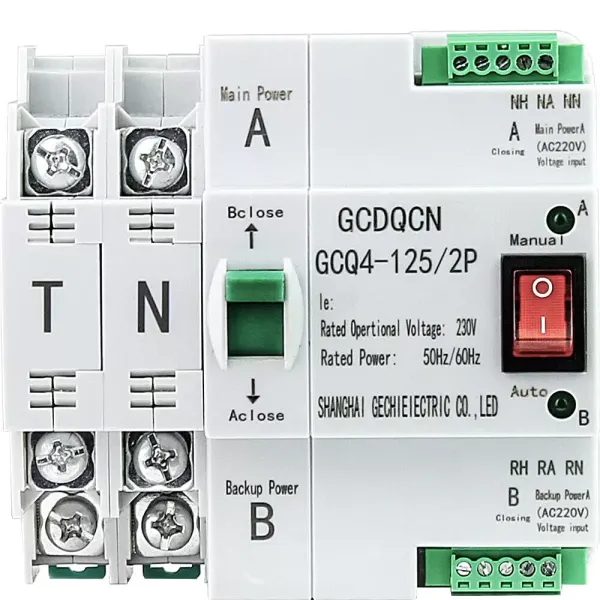 220V Dual Power Automatischer Transferschalter Transferschalter PC-Ebene MINI Umschalter 63A 2P 220V Dual Power Automatischer Transferschalter Transferschalter PC-Ebene MINI Umschalter 63A 2P