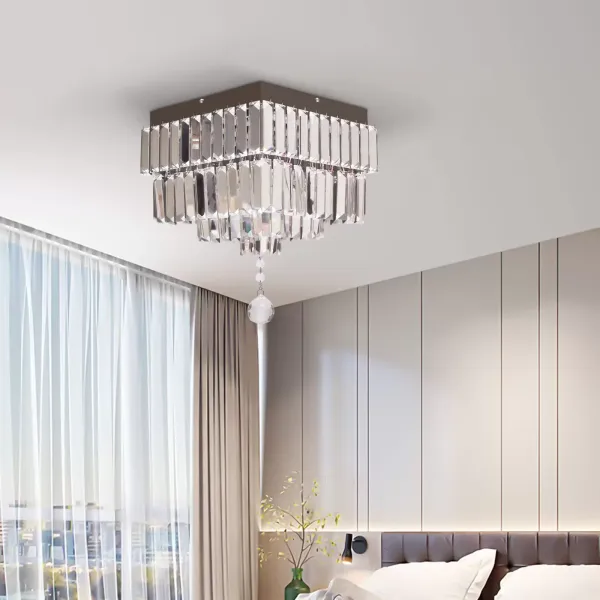 LED Modern Deckenleuchte K9 Kristall Leuchte Hängeleuchte Deckenlampe Dimmbar