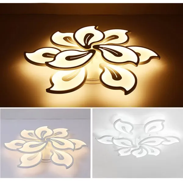 LED Deckenleuchte mit Fernbedienung 220V Moderne Acryl Pendelleuchte Lichtfarbe Helligkeit