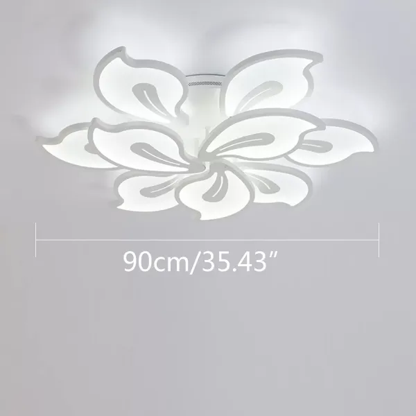LED Deckenleuchte mit Fernbedienung 220V Moderne Acryl Pendelleuchte Lichtfarbe Helligkeit