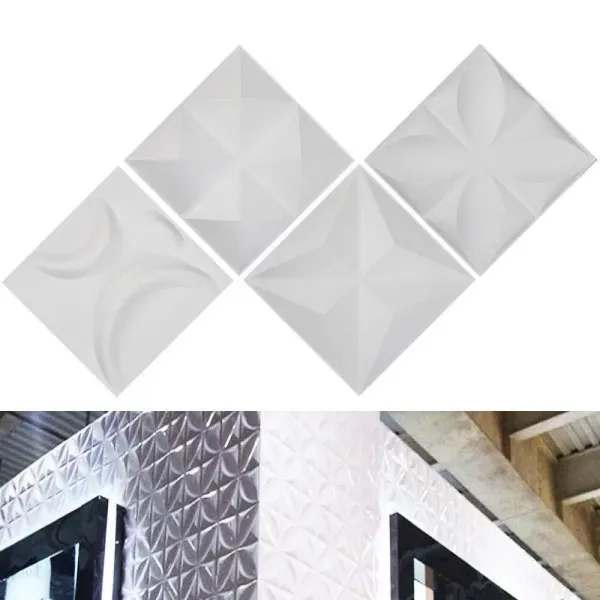 12 Stück 3D-PVC-Wandaufkleber Ziegelsteine Wandaufkleber, Deckenpaneele