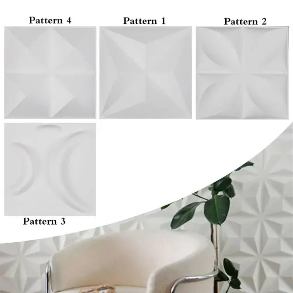 12 Stück 3D-PVC-Wandaufkleber Ziegelsteine Wandaufkleber, Deckenpaneele