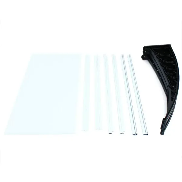 Eingangstür Baldachin Überdachung Fensterbank Sonnenbank Vordach Transparent 150cm Eingangstür Baldachin Überdachung Fensterbank Sonnenbank Vordach Transparent 150cm