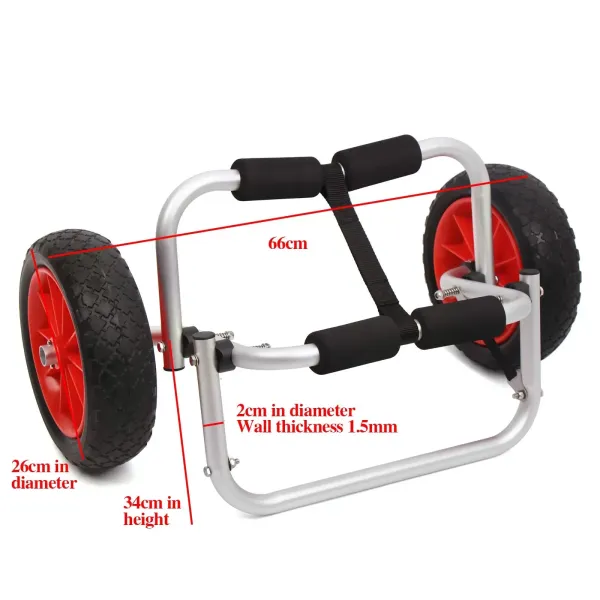 150LBS Kajak Wagen Aluminium Kajakwagen