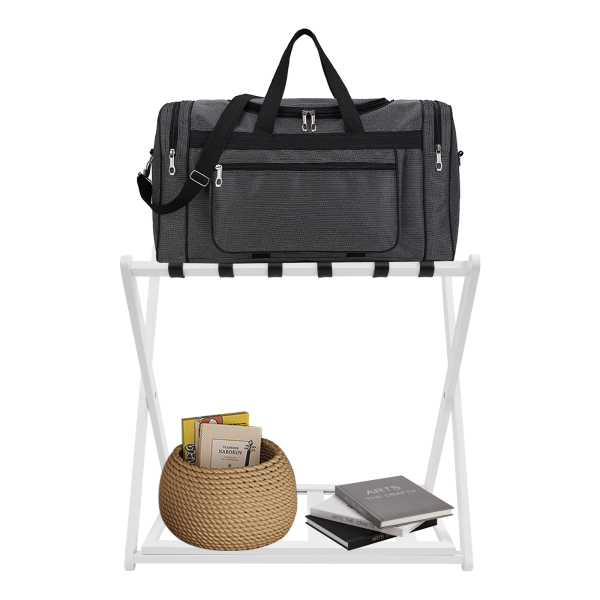 Gepäckablage, Gepäckablage, 2er-Pack Gepäckablage für Gästezimmer, faltbar, weiß