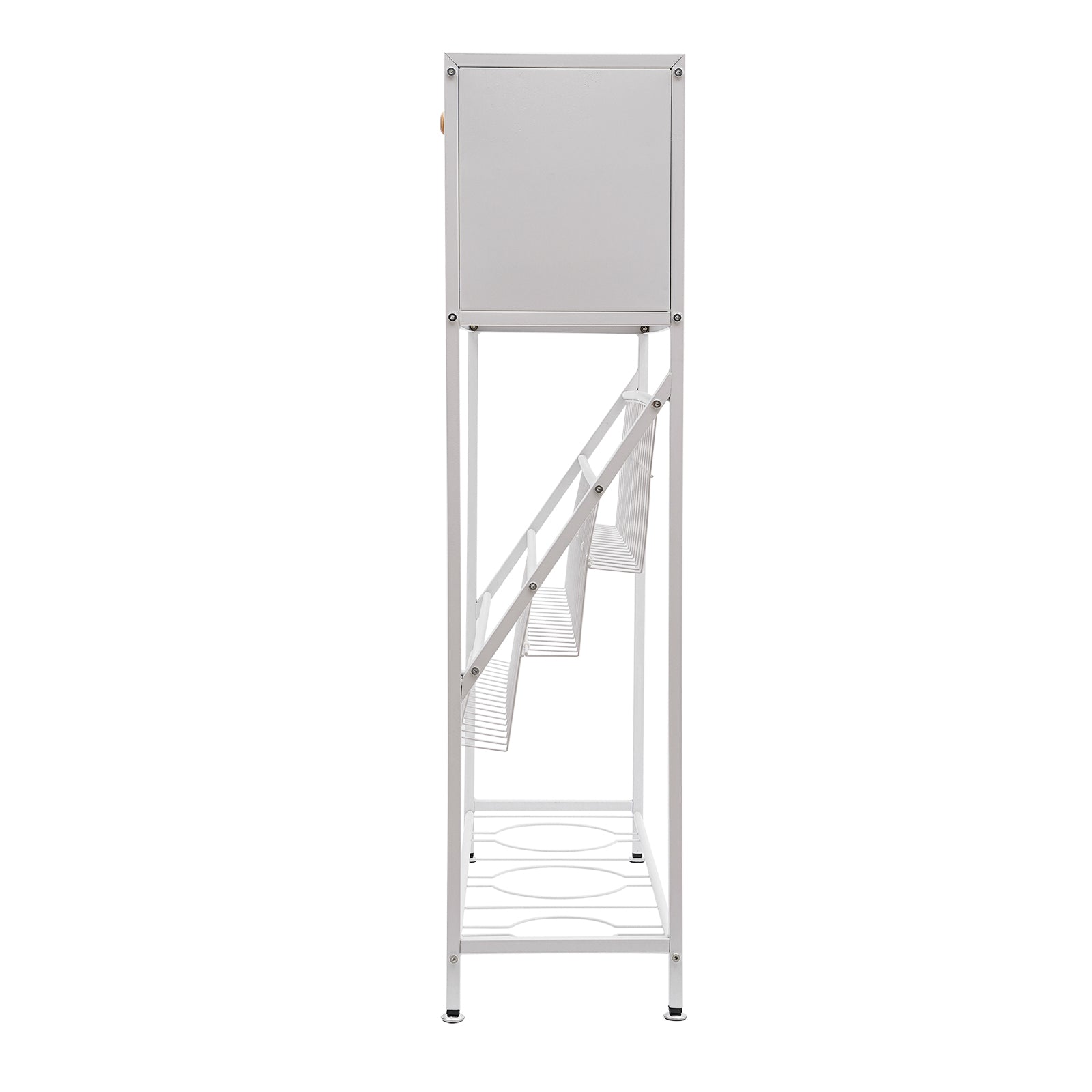 Bücherregal Standregal Leiterregal Zeitschriftenregal Aufbewahrungsorganisator mit Universalräder Bücherregal Standregal Leiterregal Zeitschriftenregal Aufbewahrungsorganisator mit Universalräder
