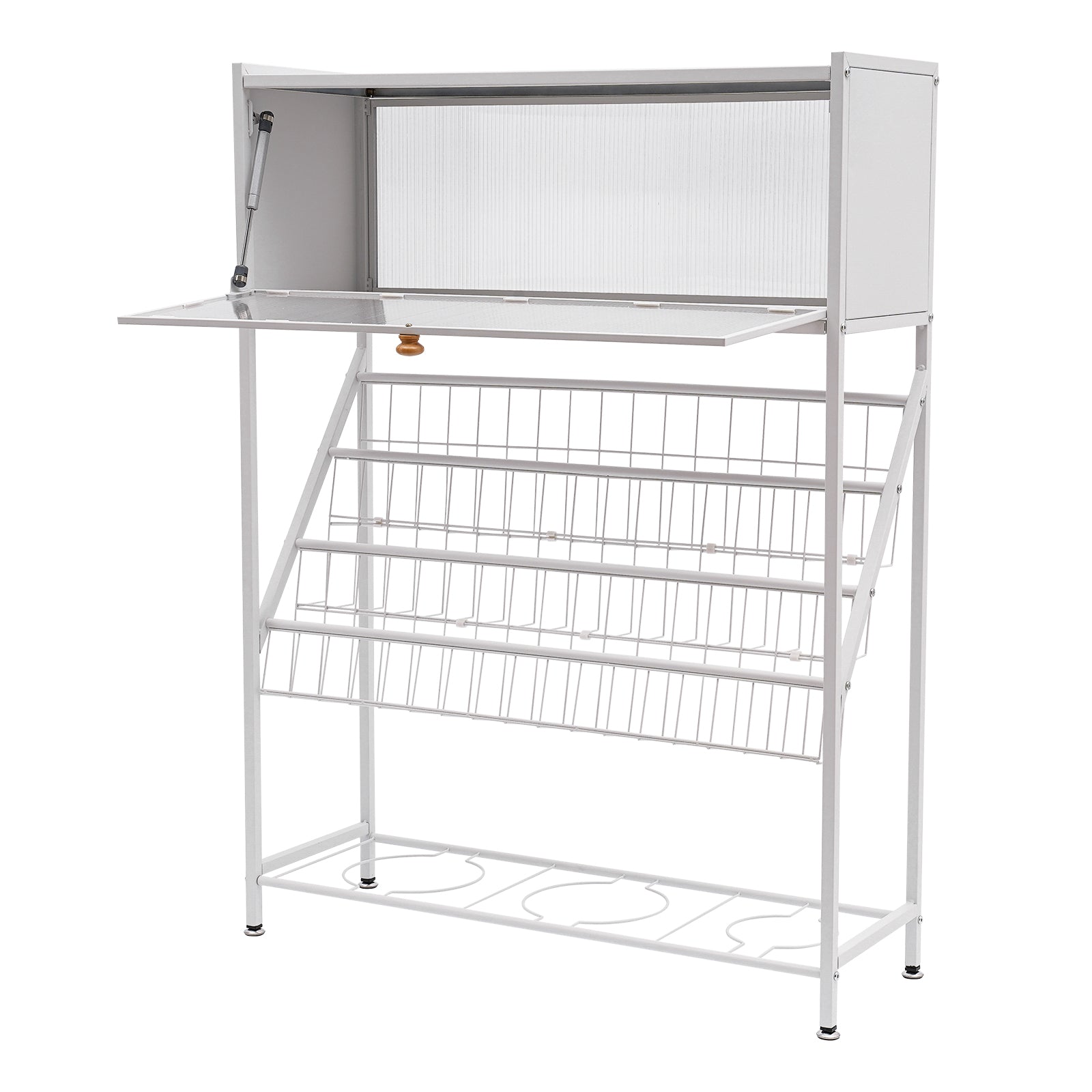 Bücherregal Standregal Leiterregal Zeitschriftenregal Aufbewahrungsorganisator mit Universalräder Bücherregal Standregal Leiterregal Zeitschriftenregal Aufbewahrungsorganisator mit Universalräder