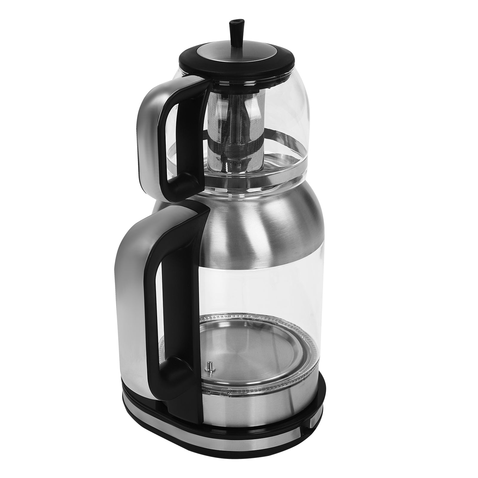 Tragbarer Wasserkocher mit Temperaturregelung, Doppelter Wasserkocher Teekocher Tragbarer Wasserkocher mit Temperaturregelung, Doppelter Wasserkocher Teekocher