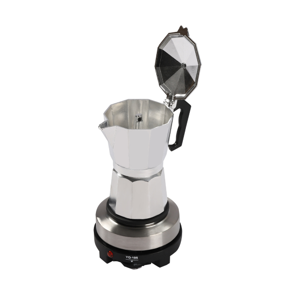 Elektrischer Mini-Espressokocher mit Einzelplatte, 500 W, für 3 Tassen (Espressomaschine)