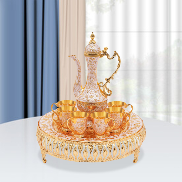 Kaffeetassen- und Teekannen-Set, Teeservice-Set, Teeservice-Set für die Teetisch-Dekoration